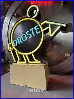 Original Vintage Droste Mannetje Neon Sign Dutch Chocolate Advertising Scarce