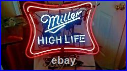 Original Vintage Miller High Life Light Neon Beer Sign