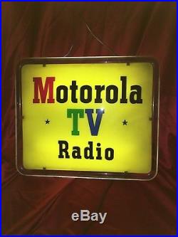 Original vintage neon Sign Motorola Radio TV Neon Products Inc Lima Ohio Rare