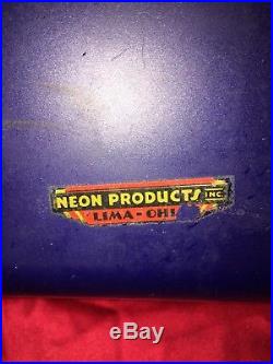Original vintage neon Sign Motorola Radio TV Neon Products Inc Lima Ohio Rare