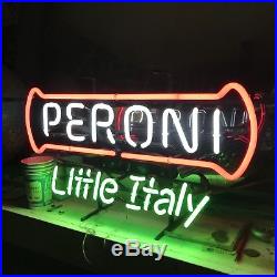 PERONI BEER LITTLE ITALY neon sign vintage used