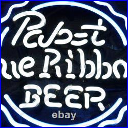 Pabst Blue Ribbon Neon Sign Beer Pub Club Light Man Cave Vintage Patio Bistro