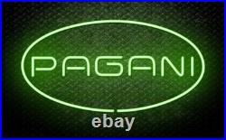 Pagani Car Logo Neon Sign 20x10 Light Car Garage Vintage Beer Bar Wall Decor