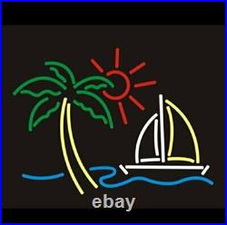 Palm Tree Sun Boat Neon Signs Vintage Style Glass Bar Shop Room Wall Lamp 19 Palm Tree Sun Boat Neon Signs Vintage Style Glass Bar Shop Room Wall Lamp 19