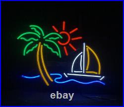 Palm Tree Sun Boat Neon Signs Vintage Style Glass Bar Shop Room Wall Lamp 19 Palm Tree Sun Boat Neon Signs Vintage Style Glass Bar Shop Room Wall Lamp 19
