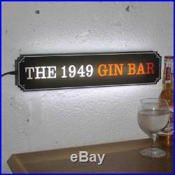 Personalised LED Light-up Man cave sign, HOME BAR NEON SIGN Vintage Road Sign