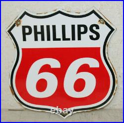Phillips 66 Oil Vintage Style Porcelain Signs Gas Pump Plate Man Cave Station