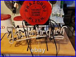 Pilsner Urquell Lager Beer Vintage Neon Bar, Tavern or Pub Sign PARTS ONLY