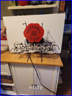 Pilsner Urquell Lager Beer Vintage Neon Bar, Tavern or Pub Sign PARTS ONLY