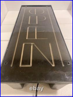 Pink & Green Neon Open Sign Real Neon Tubing. Vintage-80s Neon Colors