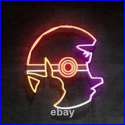 Pocket Monster LED Neon Sign 20x20 Light Man Cave Beer Bar Vintage Wall Decor