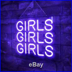 Purple GIRLS GIRLS GIRLS Vintage Beer Store Porcelain Custom Gift Neon Sign