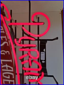 Pyramid brewery ales & Lagers bar sign beer neon vintage pub lighted rare 26x19
