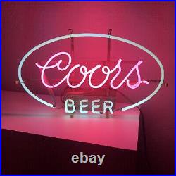 RARE 1960's NEON SIGN COORS BEER Electric Light Neon Bar Fluorescent 24x14 VTG RARE 1960's NEON SIGN COORS BEER Electric Light Neon Bar Fluorescent 24x14 VTG