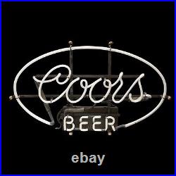 RARE 1960's NEON SIGN COORS BEER Electric Light Neon Bar Fluorescent 24x14 VTG RARE 1960's NEON SIGN COORS BEER Electric Light Neon Bar Fluorescent 24x14 VTG