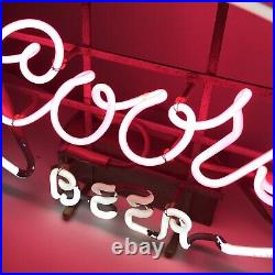 RARE 1960's NEON SIGN COORS BEER Electric Light Neon Bar Fluorescent 24x14 VTG RARE 1960's NEON SIGN COORS BEER Electric Light Neon Bar Fluorescent 24x14 VTG