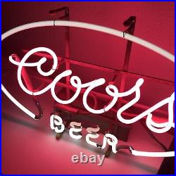 RARE 1960's NEON SIGN COORS BEER Electric Light Neon Bar Fluorescent 24x14 VTG RARE 1960's NEON SIGN COORS BEER Electric Light Neon Bar Fluorescent 24x14 VTG