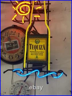 RARE TEQUIZA NEON BAR SIGN LIGHT Original Vintage Not a China Knockoff RARE TEQUIZA NEON BAR SIGN LIGHT Original Vintage Not a China Knockoff