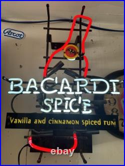 RARE VINTAGE ORIGINAL Bacardi Spice neon sign. Not A Mass Produced knockoff RARE VINTAGE ORIGINAL Bacardi Spice neon sign. Not A Mass Produced knockoff