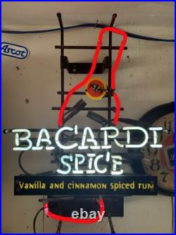 RARE VINTAGE ORIGINAL Bacardi Spice neon sign. Not A Mass Produced knockoff RARE VINTAGE ORIGINAL Bacardi Spice neon sign. Not A Mass Produced knockoff