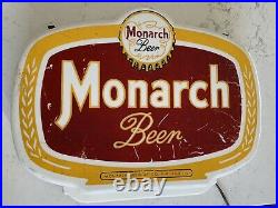 RARE Vintage 1940s 1950s Monarch BEER Light SIGN NEON PRODUCTS INC PABST