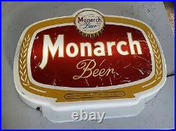 RARE Vintage 1940s 1950s Monarch BEER Light SIGN NEON PRODUCTS INC PABST