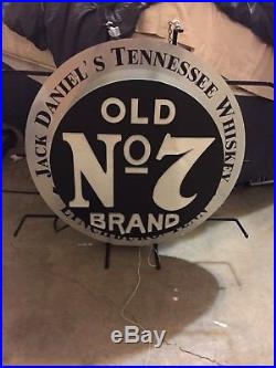 RARE Vintage Jack Daniels Old No 7 Light Up Neon Sign 23