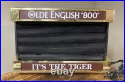 RARE Vintage OLDE ENGLISH 800 Classic Neon Lit Letter Board Beer Sign WORKS