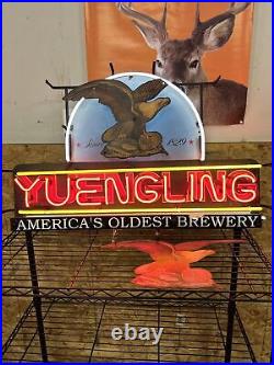 RARE Vintage Yurngling Neon Sign 38x24/ Comes With Replacment Eagle RARE Vintage Yurngling Neon Sign 38x24/ Comes With Replacment Eagle