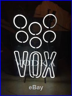 RARE vintage VOX Vodka Light Up Neon Sign Size 17x25