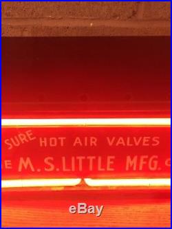 Rare 1940s Vtg Neon Sign M. S. Little 1911 Magazine Clip WWII Colt Hartford CT