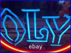 Rare 70's Vintage OLY Neon Sign Olympia Beer Series works