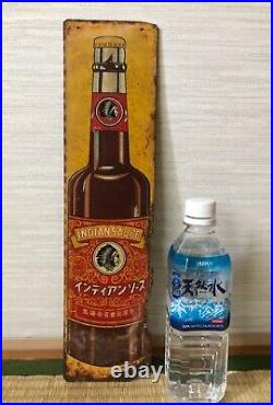 Rare Japanese Vintage Indian Sauce Enamel Sign Neon Beer Cocktail