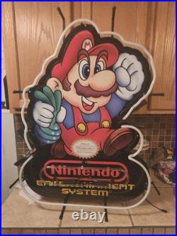 Rare NOS Nintendo Entertainment Super Mario 33x25 Nes Vintage Style Neon Sign Rare NOS Nintendo Entertainment Super Mario 33x25 Nes Vintage Style Neon Sign