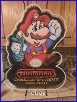 Rare NOS Nintendo Entertainment Super Mario 33x25 Nes Vintage Style Neon Sign Rare NOS Nintendo Entertainment Super Mario 33x25 Nes Vintage Style Neon Sign