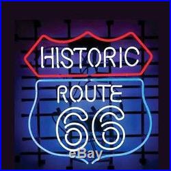 Rare New Historic Route 66 Vintage Sign Man Cave Neon Sign 16''x16'