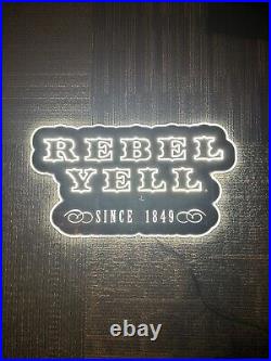 Rare Rebel Yell LED Neon Light Sign Happy Hour Liquor Beer Bar Wall Art Décor