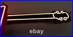 Rare Vintage 1988 Budweiser Bowtie Guitar Neon Sign Anheuser-busch