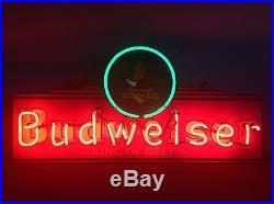 Rare Vintage Anheuser Busch Budweiser King of Beers Neon Light Sign 1994