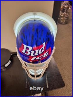 Rare Vintage Bud Ice Hockey Mask Neon Sign IT WORKS
