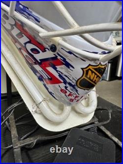 Rare Vintage Bud Ice Hockey Mask Neon Sign IT WORKS