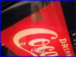 Rare Vintage Coca Cola Light Up Sign Pause Refresh Hanover Neon
