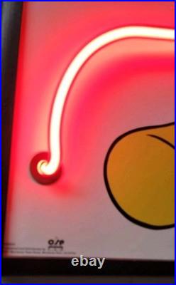 Rare Vintage Disney Light Up Real Neon Sign Mickey Mouse By Neonetics 1993