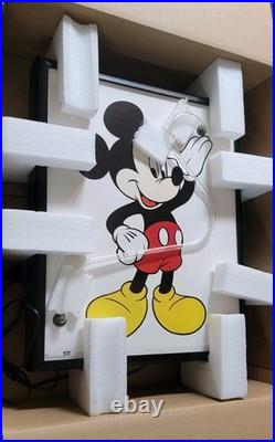 Rare Vintage Disney Light Up Real Neon Sign Mickey Mouse By Neonetics 1993