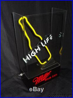 Rare Vintage Mini Miller High Life Neon Beer Sign 1980's Small Bar Back Style