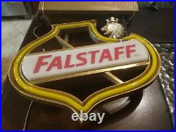 Rare Vintage Miniature 12 x 9.5 Falstaff Beer Neon Sign Working Condition