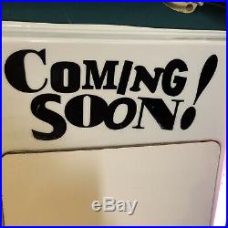 Rare Vintage SEGA Sonic The Hedgehog Coming Soon! Dry Erase Board Neon Sign