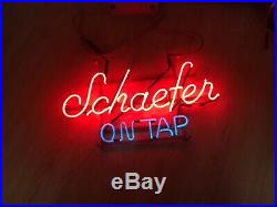 Rare Vintage Schaefer On Tap Beer Neon Sign