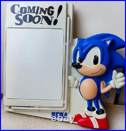 Rare Vintage Sega Sonic The Hedgehog Comming Soon Neon Sign Signboard