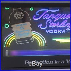 Rare Vintage Tanqueray Retro Vodka Neon Trade Sign Lamp Neon Light Sculpture